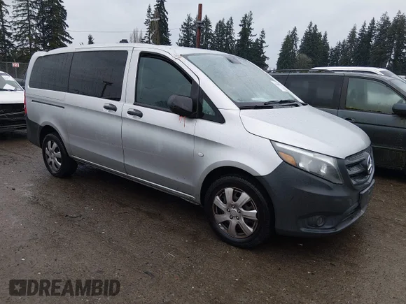 ✅ 2016 Mercedes-Benz Metris Passenger • VIN: WD4PG2EE4G3102152 • Lot: 44248803. Listed on IAAI with 42,192 mi. Free auction sales archive from the USA and detailed vehicle history report at DreamBid. Image 1.