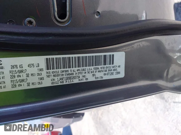 ✅ 2011 Jeep Patriot Latitude • VIN: 1J4NF1GB9BD265734 • Лот: 42105057. Опубліковано раніше на IAAI з пробігом 233 715 миль. Безкоштовний доступ до архіву аукціонних продажів зі США та докладний звіт про історію автомобіля на DreamBid. Зображення 9.