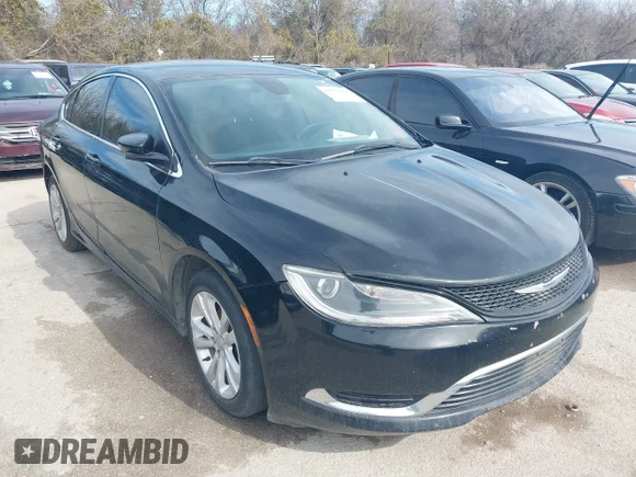 ✅ 2015 Chrysler 200 Limited • VIN: 1C3CCCAB5FN663019 • Lot: 41671608. Wystawiony na IAAI z przebiegiem 157 272 mil. Bezpłatny archiwum sprzedaży aukcyjnych z USA i szczegółowy raport historii pojazdu na DreamBid. Zdjęcie 1.