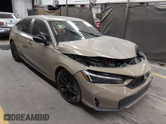 ✅ 2025 Honda Civic Sport • VIN: 19XFL4H89SE008207 • Lot: 44839864. Listed on IAAI with 18,916 mi. Free auction sales archive from the USA and detailed vehicle history report at DreamBid. Image 1.