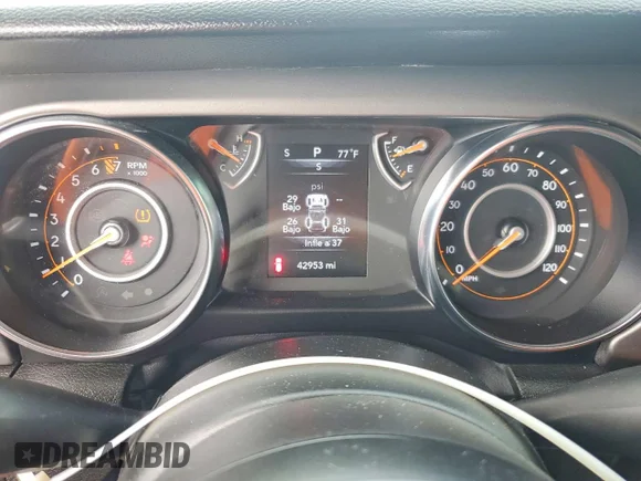 ✅ 2022 Jeep Wrangler Unlimited Willys • VIN: 1C4HJXDG5NW107100 • Lot: 79240365. Wystawiony na Copart z przebiegiem 42 953 mil. Bezpłatny archiwum sprzedaży aukcyjnych z USA i szczegółowy raport historii pojazdu na DreamBid. Zdjęcie 9.