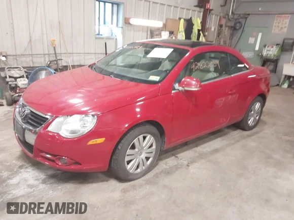 ✅ 2008 Volkswagen Eos Turbo • VIN: WVWAA71F48V004001 • Лот: 42822689. Опубликован ранее на IAAI с пробегом 120 307 миль. Бесплатный доступ к архиву аукционных продаж из США и подробный отчёт об истории автомобиля на DreamBid. Изображение 2.
