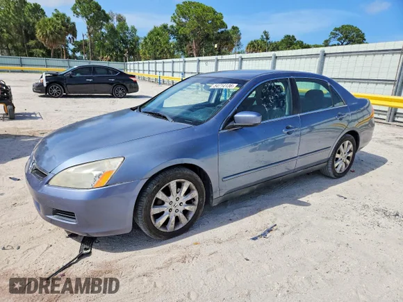 ✅ 2007 Honda Accord LX SE • VIN: 1HGCM66467A051474 • Lot: 54714136. Listed on Copart with 44,486 mi. Free auction sales archive from the USA and detailed vehicle history report at DreamBid. Image 1.