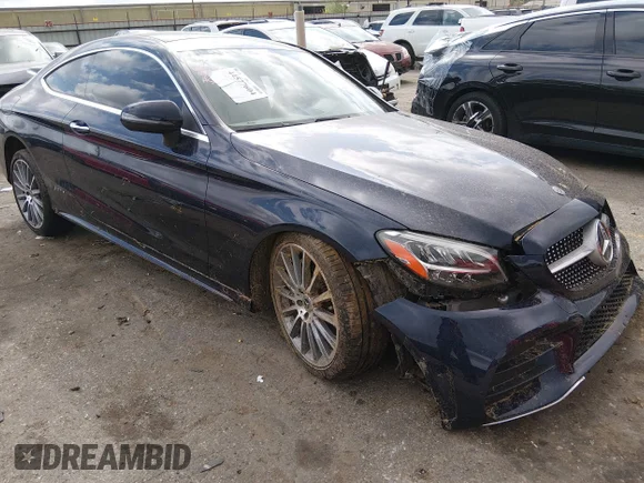 ✅ 2020 Mercedes-Benz C 300 • VIN: WDDWJ8DB8LF966010 • Lot: 44577604. Listed on IAAI with 35,249 mi. Free auction sales archive from the USA and detailed vehicle history report at DreamBid. Image 1.