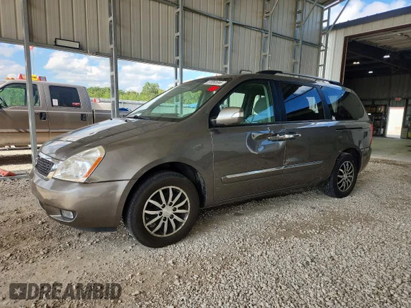 ✅ 2012 Kia Sedona EX • VIN: KNDMH4C74C6427158 • Lot: 57050696. Listed on Copart with 73,950 mi. Free auction sales archive from the USA and detailed vehicle history report at DreamBid. Image 1.