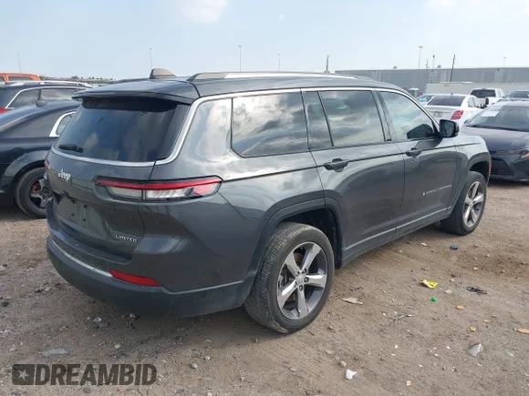 ✅ 2022 Jeep Grand Cherokee Limited • VIN: 1C4RJJBGXN8550187 • Lot: 44357528. Wystawiony na IAAI z przebiegiem 52 455 mil. Bezpłatny archiwum sprzedaży aukcyjnych z USA i szczegółowy raport historii pojazdu na DreamBid. Zdjęcie 4.