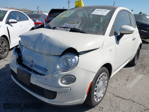 ✅ 2013 FIAT 500 Pop • VIN: 3C3CFFAR7DT514386 • Lot: 44490701. Listed on IAAI with 83,675 mi. Free auction sales archive from the USA and detailed vehicle history report at DreamBid. Image 2.