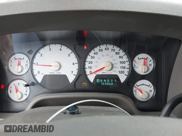 ✅ 2006 Dodge 1500 Laramie • VIN: 1D7HA18226S622274 • Lot: 41509823. Wystawiony na IAAI z przebiegiem 153 868 mil. Bezpłatny archiwum sprzedaży aukcyjnych z USA i szczegółowy raport historii pojazdu na DreamBid. Zdjęcie 7.
