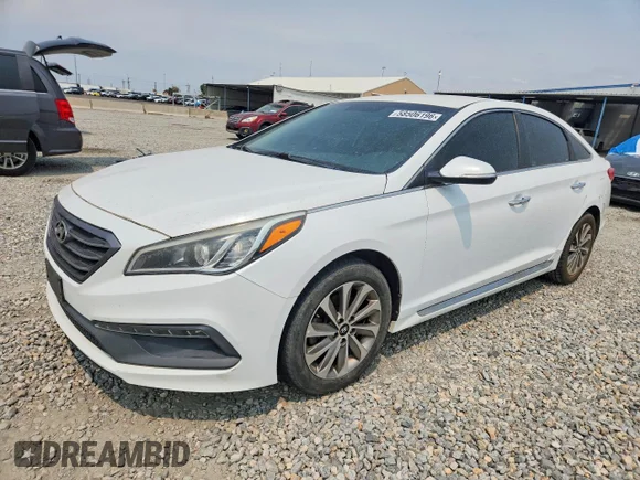 ✅ 2016 Hyundai Sonata Sport • VIN: 5NPE34AF5GH436525 • Лот: 58506196. Опубликован ранее на Copart с пробегом 157 669 миль. Бесплатный доступ к архиву аукционных продаж из США и подробный отчёт об истории автомобиля на DreamBid. Изображение 1.