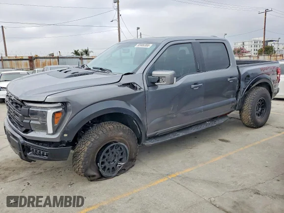 ✅ 2024 Ford F-150 Raptor • VIN: 1FTFW1RG2RFB80817 • Lot: 55906306. Listed on Copart with 20,448 mi. Free auction sales archive from the USA and detailed vehicle history report at DreamBid. Image 1.
