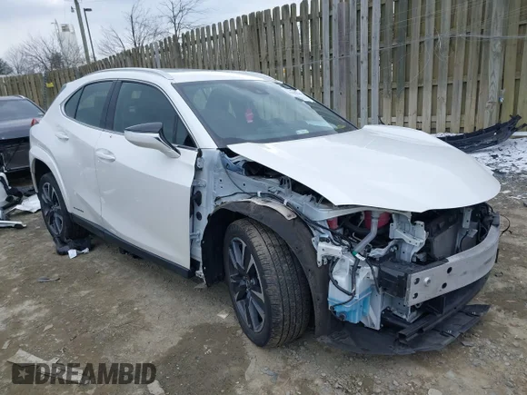 ✅ 2022 Lexus UX 250h • VIN: JTHP9JBH1N2056777 • Lot: 41633509. Wystawiony na IAAI z przebiegiem 43 112 mil. Bezpłatny archiwum sprzedaży aukcyjnych z USA i szczegółowy raport historii pojazdu na DreamBid. Zdjęcie 1.