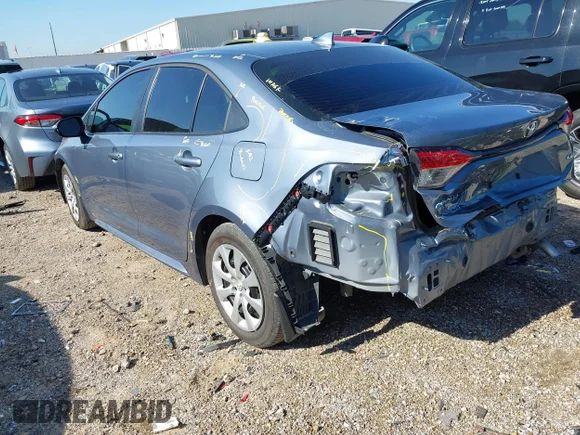 ✅ 2025 Toyota Corolla LE • VIN: 5YFB4MDE8SP346462 • Lot: 45079247. Listed on IAAI with 12,957 mi. Free auction sales archive from the USA and detailed vehicle history report at DreamBid. Image 3.