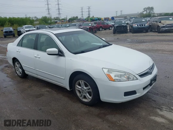 ✅ 2006 Honda Accord EX • VIN: 1HGCM55756A186112 • Lot: 44949222. Listed on IAAI with 165,099 mi. Free auction sales archive from the USA and detailed vehicle history report at DreamBid. Image 1.