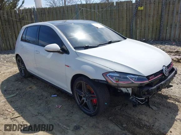 ✅ 2019 Volkswagen Golf GTI S • VIN: 3VW5T7AU9KM001779 • Lot: 44660112. Wystawiony na IAAI z przebiegiem 63 788 mil. Bezpłatny archiwum sprzedaży aukcyjnych z USA i szczegółowy raport historii pojazdu na DreamBid. Zdjęcie 1.