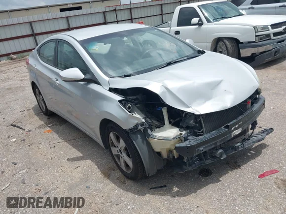 ✅ 2013 Hyundai Elantra GLS • VIN: KMHDH4AE7DU723432 • Lot: 45162228. Listed on IAAI with 298,928 mi. Free auction sales archive from the USA and detailed vehicle history report at DreamBid. Image 1.