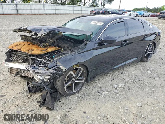 ✅ 2018 Honda Accord Sport • VIN: 1HGCV2F35JA051969 • Lot: 51530106. Listed on Copart with 103,860 mi. Free auction sales archive from the USA and detailed vehicle history report at DreamBid. Image 1.