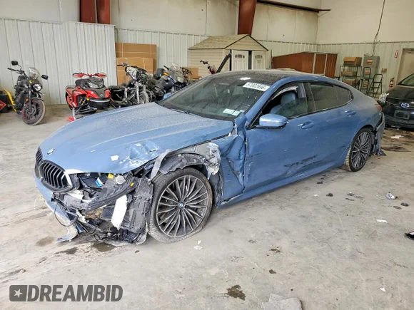 ✅ 2021 BMW 8 Series M850i • VIN: WBAGV8C02MCG42752 • Lot: 57002896. Listed on Copart with Not provided. Free auction sales archive from the USA and detailed vehicle history report at DreamBid. Image 1.