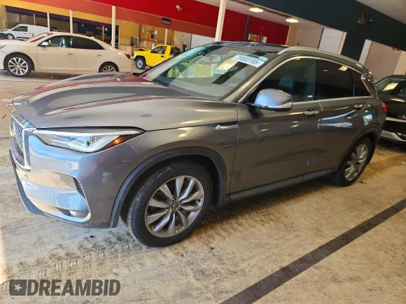 ✅ 2021 Infiniti QX50 Sensory • VIN: 3PCAJ5CB3MF104856 • Lot: 78503185. Wystawiony na Copart z przebiegiem 48 448 mil. Bezpłatny archiwum sprzedaży aukcyjnych z USA i szczegółowy raport historii pojazdu na DreamBid. Zdjęcie 1.