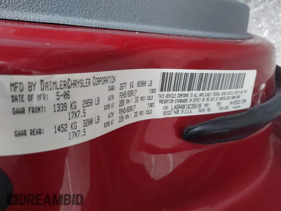 ✅ 2007 Jeep Grand Cherokee Laredo • VIN: 1J8GR48K77C565011 • Лот: 44603140. Опубліковано раніше на IAAI з пробігом Не вказано. Безкоштовний доступ до архіву аукціонних продажів зі США та докладний звіт про історію автомобіля на DreamBid. Зображення 9.