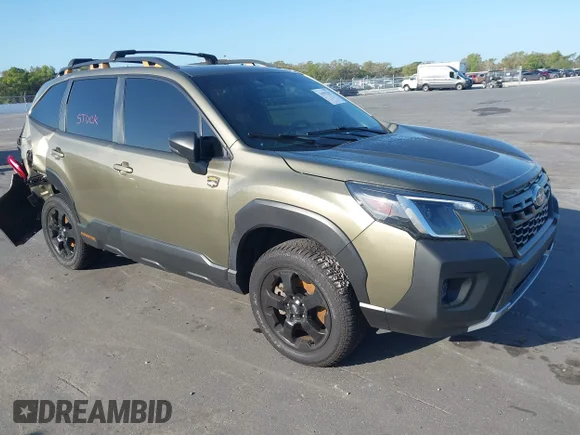 ✅ 2024 Subaru Forester Wilderness • VIN: JF2SKAJC5RH511933 • Lot: 44387762. Listed on IAAI with 21,632 mi. Free auction sales archive from the USA and detailed vehicle history report at DreamBid. Image 1.