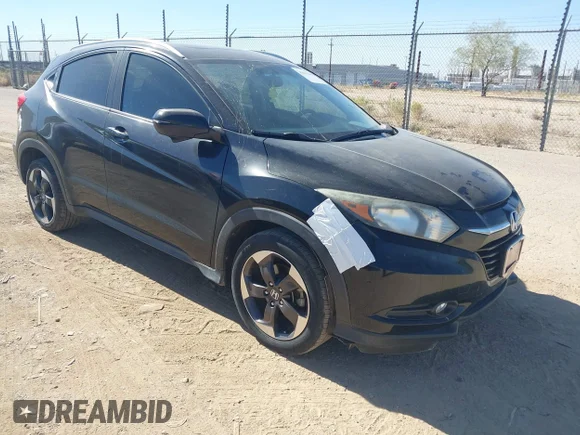 ✅ 2018 Honda HR-V EX-L • VIN: 3CZRU5H75JM705895 • Lot: 43656369. Listed on IAAI with Not provided. Free auction sales archive from the USA and detailed vehicle history report at DreamBid. Image 1.