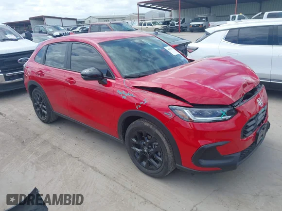 ✅ 2025 Honda HR-V Sport • VIN: 3CZRZ1H59SM723391 • Лот: 44831217. Опубліковано раніше на IAAI з пробігом 21 702 миль. Безкоштовний доступ до архіву аукціонних продажів зі США та докладний звіт про історію автомобіля на DreamBid. Зображення 1.