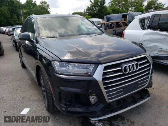 ✅ 2019 Audi Q7 Premium Plus • VIN: WA1LAAF76KD047592 • Lot: 47698392. Listed on Copart with 44,870 mi. Free auction sales archive from the USA and detailed vehicle history report at DreamBid. Image 1.