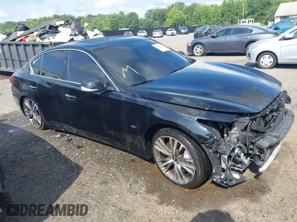 ✅ 2020 Infiniti Q50 Luxe • VIN: JN1EV7AR5LM254655 • Лот: 42699038. Опубликован ранее на IAAI с пробегом 73 739 миль. Бесплатный доступ к архиву аукционных продаж из США и подробный отчёт об истории автомобиля на DreamBid. Изображение 1.