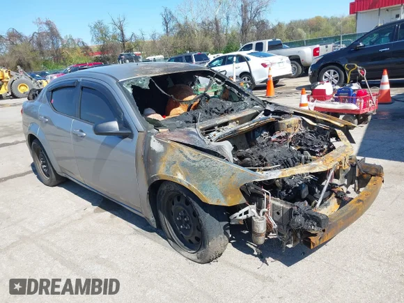 ✅ 2014 Dodge Avenger SE • VIN: 1C3CDZAB2EN162362 • Lot: 44801858. Listed on IAAI with Not provided. Free auction sales archive from the USA and detailed vehicle history report at DreamBid. Image 1.