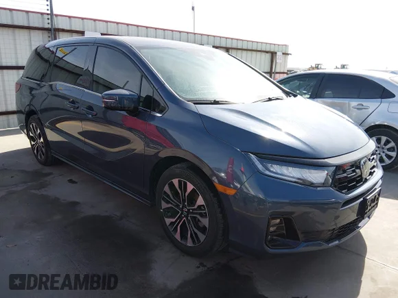 ✅ 2025 Honda Odyssey Elite • VIN: 5FNRL6H93SB017948 • Lot: 44469420. Wystawiony na IAAI z przebiegiem 25 806 mil. Bezpłatny archiwum sprzedaży aukcyjnych z USA i szczegółowy raport historii pojazdu na DreamBid. Zdjęcie 1.