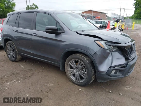 ✅ 2019 Honda Passport EX-L • VIN: 5FNYF7H50KB010543 • Lot: 45020648. Listed on IAAI with 128,811 mi. Free auction sales archive from the USA and detailed vehicle history report at DreamBid. Image 1.