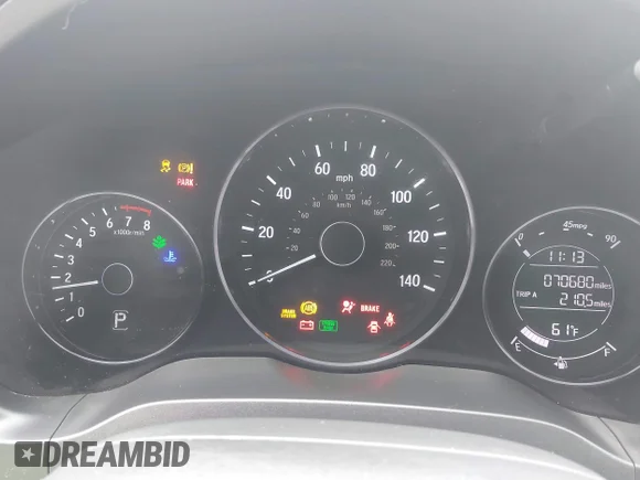 ✅ 2018 Honda HR-V EX-L • VIN: 3CZRU6H7XJM722570 • Lot: 42353683. Wystawiony na IAAI z przebiegiem 70 680 mil. Bezpłatny archiwum sprzedaży aukcyjnych z USA i szczegółowy raport historii pojazdu na DreamBid. Zdjęcie 7.