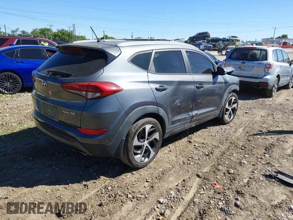 ✅ 2016 Hyundai Tucson Limited • VIN: KM8J33A28GU027216 • Lot: 45124228. Wystawiony na IAAI z przebiegiem Nie podano. Bezpłatny archiwum sprzedaży aukcyjnych z USA i szczegółowy raport historii pojazdu na DreamBid. Zdjęcie 4.