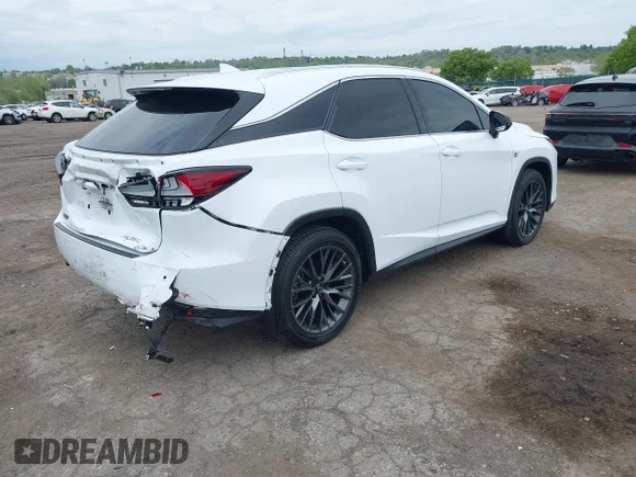 ✅ 2022 Lexus RX 350 F Sport • VIN: 2T2YZMDA9NC335298 • Lot: 44979843. Listed on IAAI with 42,046 mi. Free auction sales archive from the USA and detailed vehicle history report at DreamBid. Image 4.