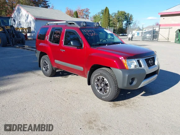 ✅ 2014 Nissan Xterra X • VIN: 5N1AN0NW5EN813813 • Lot: 43449360. Listed on IAAI with 121,313 mi. Free auction sales archive from the USA and detailed vehicle history report at DreamBid. Image 1.