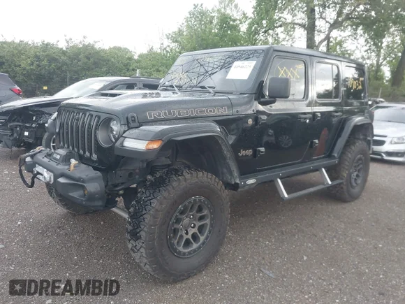 ✅ 2022 Jeep Wrangler Unlimited Rubicon 392 • VIN: 1C4JJXSJ2NW109032 • Лот: 44946225. Опубликован ранее на IAAI с пробегом 39 549 миль. Бесплатный доступ к архиву аукционных продаж из США и подробный отчёт об истории автомобиля на DreamBid. Изображение 2.