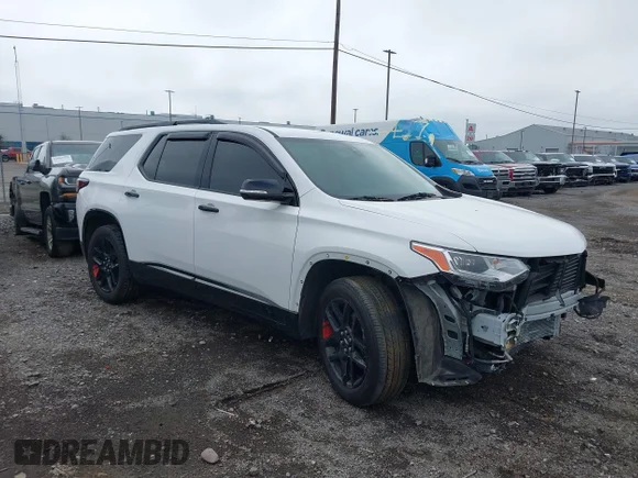 ✅ 2019 Chevrolet Traverse Premier • VIN: 1GNEVKKW6KJ292150 • Лот: 45298038. Опубліковано раніше на IAAI з пробігом 128 857 миль. Безкоштовний доступ до архіву аукціонних продажів зі США та докладний звіт про історію автомобіля на DreamBid. Зображення 1.
