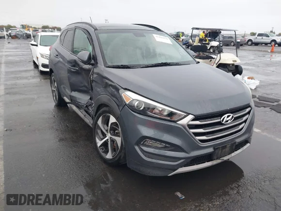 ✅ 2017 Hyundai Tucson Sport • VIN: KM8J33A25HU562778 • Lot: 43443078. Listed on IAAI with 103,127 mi. Free auction sales archive from the USA and detailed vehicle history report at DreamBid. Image 1.