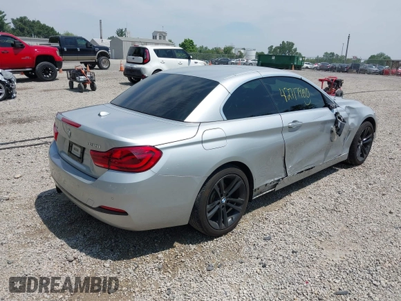 ✅ 2018 BMW 4 Series 430i xDrive • VIN: WBA4Z3C54JEC47932 • Lot: 42717900. Wystawiony na IAAI z przebiegiem 53 591 mil. Bezpłatny archiwum sprzedaży aukcyjnych z USA i szczegółowy raport historii pojazdu na DreamBid. Zdjęcie 4.