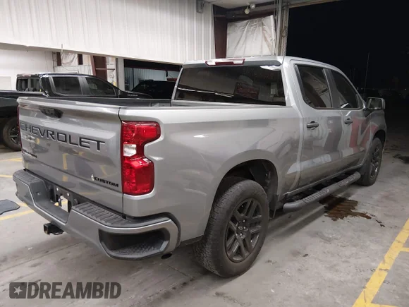 ✅ 2024 Chevrolet Silverado 1500 Custom • VIN: 1GCPABEK8RZ255165 • Lot: 45089099. Listed on IAAI with 33,181 mi. Free auction sales archive from the USA and detailed vehicle history report at DreamBid. Image 4.