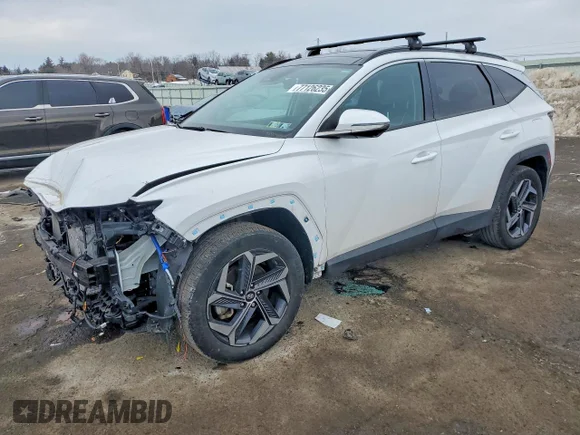 ✅ 2023 Hyundai Tucson Limited • VIN: KM8JECA16PU134346 • Lot: 77126235. Listed on Copart with 39,380 mi. Free auction sales archive from the USA and detailed vehicle history report at DreamBid. Image 1.
