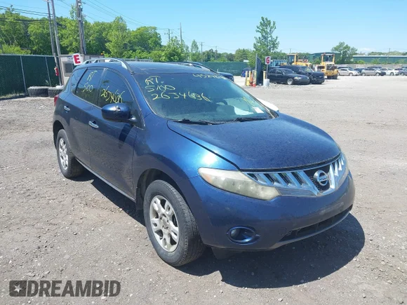 ✅ 2009 Nissan Murano LE • VIN: JN8AZ18W49W120374 • Lot: 45278748. Wystawiony na IAAI z przebiegiem Nie podano. Bezpłatny archiwum sprzedaży aukcyjnych z USA i szczegółowy raport historii pojazdu na DreamBid. Zdjęcie 1.