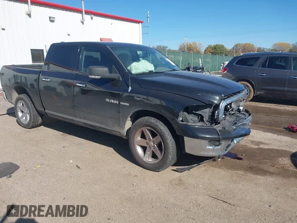 ✅ 2010 Dodge 1500 SLT • VIN: 1D7RV1CT1AS124598 • Lot: 43616019. Listed on IAAI with 218,940 mi. Free auction sales archive from the USA and detailed vehicle history report at DreamBid. Image 1.