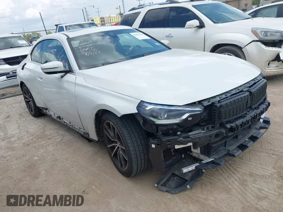 ✅ 2022 BMW 2 Series 230i • VIN: 3MW23CM01N8C61031 • Lot: 43071146. Listed on IAAI with 15,880 mi. Free auction sales archive from the USA and detailed vehicle history report at DreamBid. Image 1.