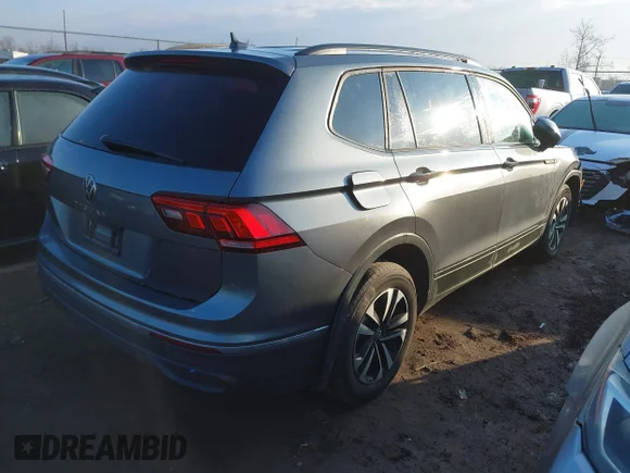 ✅ 2024 Volkswagen Tiguan S • VIN: 3VVRB7AX5RM159338 • Lot: 44493311. Wystawiony na IAAI z przebiegiem 16 464 mil. Bezpłatny archiwum sprzedaży aukcyjnych z USA i szczegółowy raport historii pojazdu na DreamBid. Zdjęcie 4.