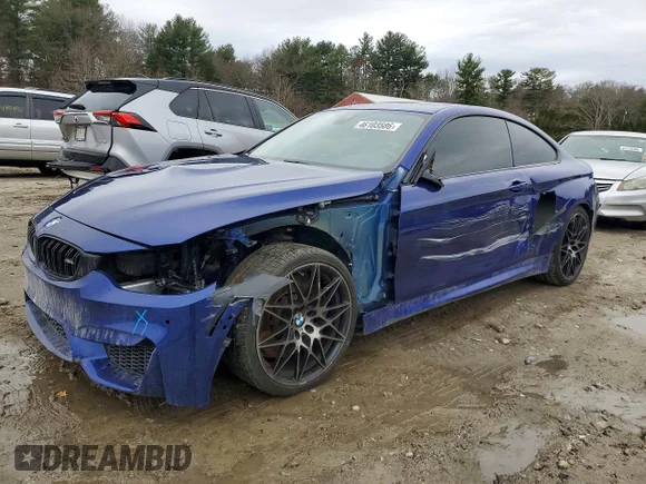 ✅ 2020 BMW M4 • VIN: WBS4Y9C07LFJ06448 • Лот: 46103586. Опубликован ранее на Copart с пробегом 84 685 миль. Бесплатный доступ к архиву аукционных продаж из США и подробный отчёт об истории автомобиля на DreamBid. Изображение 1.