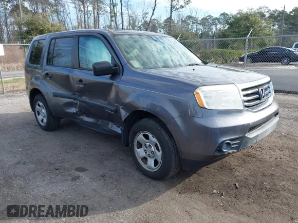 ✅ 2015 Honda Pilot LX • VIN: 5FNYF3H26FB012897 • Lot: 44327708. Wystawiony na IAAI z przebiegiem 106 618 mil. Bezpłatny archiwum sprzedaży aukcyjnych z USA i szczegółowy raport historii pojazdu na DreamBid. Zdjęcie 1.
