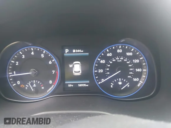 ✅ 2019 Hyundai Kona Ultimate • VIN: KM8K5CA54KU329801 • Lot: 44320086. Wystawiony na IAAI z przebiegiem 58 935 mil. Bezpłatny archiwum sprzedaży aukcyjnych z USA i szczegółowy raport historii pojazdu na DreamBid. Zdjęcie 7.
