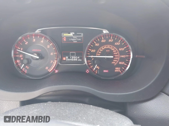 ✅ 2017 Subaru WRX Premium • VIN: JF1VA1F60H9838627 • Lot: 44212667. Wystawiony na IAAI z przebiegiem 94 688 mil. Bezpłatny archiwum sprzedaży aukcyjnych z USA i szczegółowy raport historii pojazdu na DreamBid. Zdjęcie 7.