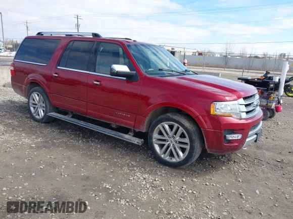 ✅ 2015 Ford Expedition Max Platinum • VIN: 1FMJK1MT4FEF39222 • Лот: 44702500. Опубліковано раніше на IAAI з пробігом 179 846 миль. Безкоштовний доступ до архіву аукціонних продажів зі США та докладний звіт про історію автомобіля на DreamBid. Зображення 1.